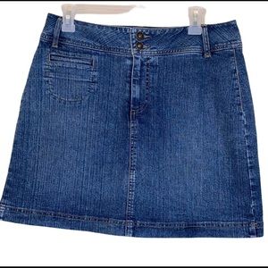 St. Johns Bay Denim Skirt/Skort Size 10